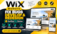 fix wix website bugs, wix website development, wix redesign, wix development