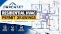 create residential hvac permit drawings, duct layouts and mechanical plans
