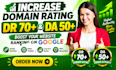 increase DR and da with niche relevant backlinks