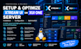 install, configure and optimize xtream UI or xui one server