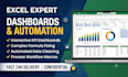 build automated excel dashboards data with ai