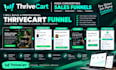 build a thrivecart checkout, sales funnel and upsell