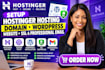 setup hostinger hosting domain wordpress website ssl and professional email