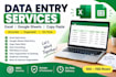 do data entry in excel and google sheets
