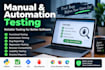 test your website with manual and automation testing
