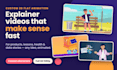 create 2d flat animated explainer video