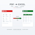 convert your PDF to excel and clean your data