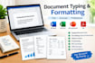 do professional document typing and formatting