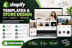 design and customize shopify templates