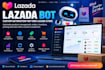 build a custom lazada bot and automation system