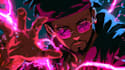 make a professional anime header with custom characters