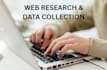 do accurate web research and data collection