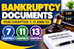 prepare chapter 7 11 and 13 bankruptcy documents