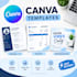 design modern canva resume templates, invoice and insta post