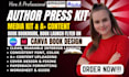 do a plus content, author media kit, book bookmark, book launch flyer