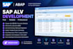 develop complex sap abap alv reports, classical and oo alv