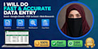 do ai data entry, pdf to excel, chatgpt data formatting and web research