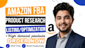 do amazon fba product research products listing optimization
