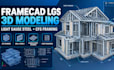 create framecad lgs cfs 3d models, light gauge steel framing