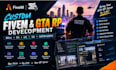 develop custom fivem gta rp scripts, qbcore, esx, lua and server systems fivem
