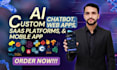 develop ai apps, ai saas, ai website and ai bots