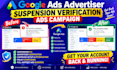 fix google ads suspension  disapproval and payment issues