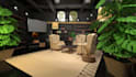 do 3d studio room and a podcast studio room