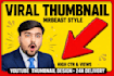 design mrbeast style viral youtube thumbnail for high ctr