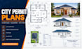 draw city permit architectural plans 2d floor plan real estate plan autocad