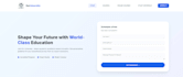 create modern educational or university website in html css