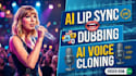 do voice cloning, lip sync and dubbing on any video