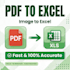 convert PDF to excel image to excel and do accurate data entry