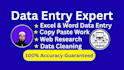 do professional data entry and virtual assistant tasks