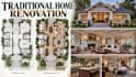 create traditional home renovation visualization with detailed 3d views