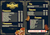 design a professional restaurant menu card