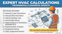 hvac load calculation, manual j duct, equipment sizing