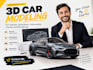 create 3d car modeling for games, animation, automotive visuals and rendering