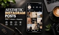 aesthetic instagram posts and social media content