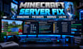 create fix optimize minecraft cobblemon modpacks, server setup, ftb quest lags