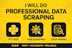 do  python  web scraping , data extraction and web automation