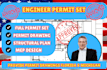 prepare florida and michigan architectural, civil structural permit drawings