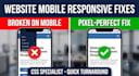 fix mobile responsive issues, broken layout, and CSS bugs on wordpress
