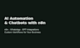 build ai automations and chatbots using n8n