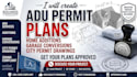 create adu permit plans home addition and garage conversion city permit drawings