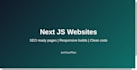 build a next js website with SEO ready pages
