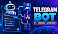 build a custom telegram bot with API webhook and automation