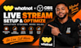 setup and optimize whatnot live stream using obs studio