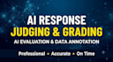 do ai response judging, grading and data annotation tasks