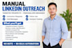 do b2b lead generation and manual linkedin outreach