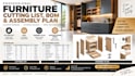 do furniture cutting list, boq, assembly plan, hardware details
